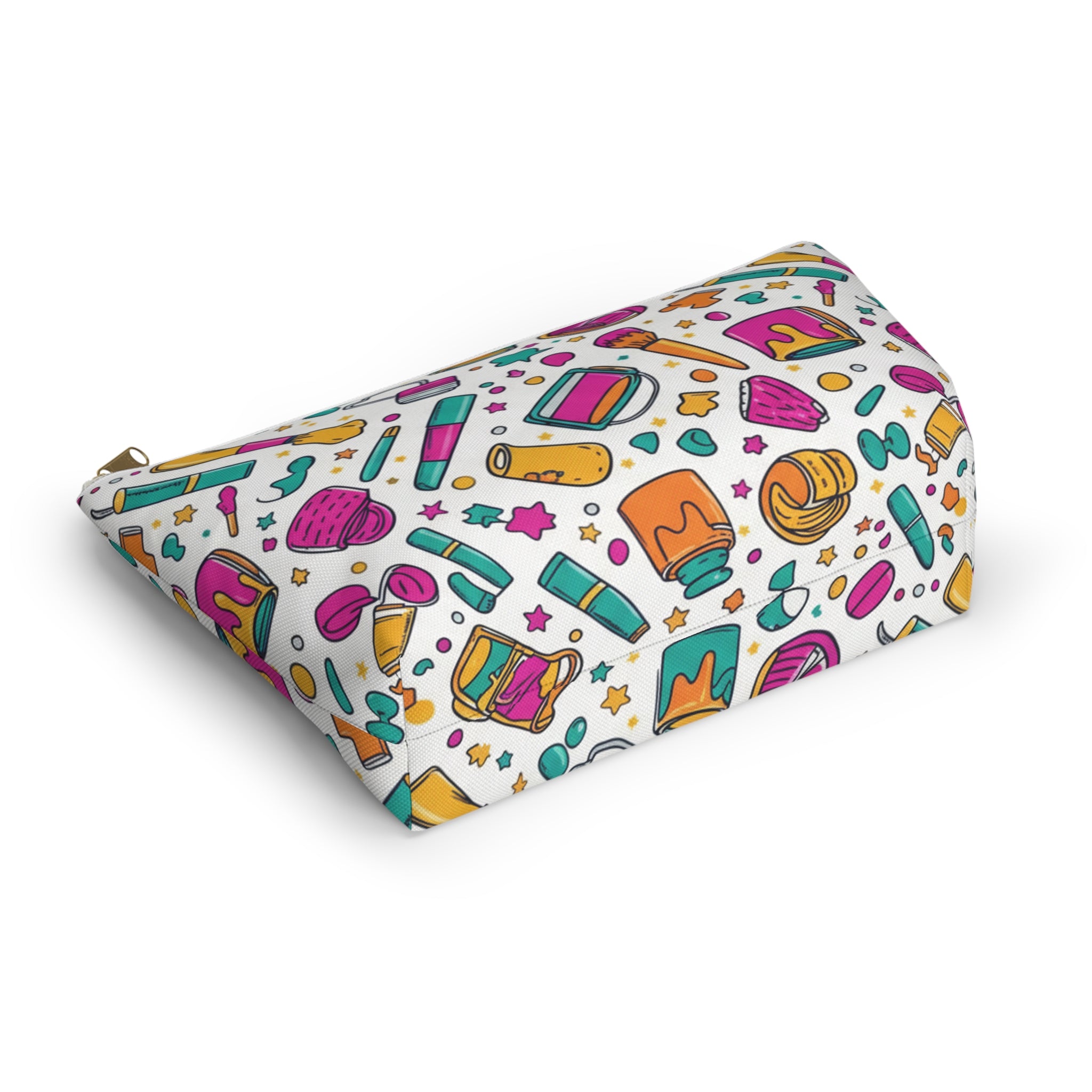 Makeup Cosmetic Bag — Colorful Beauty Tools Pattern Accessory Pouch
