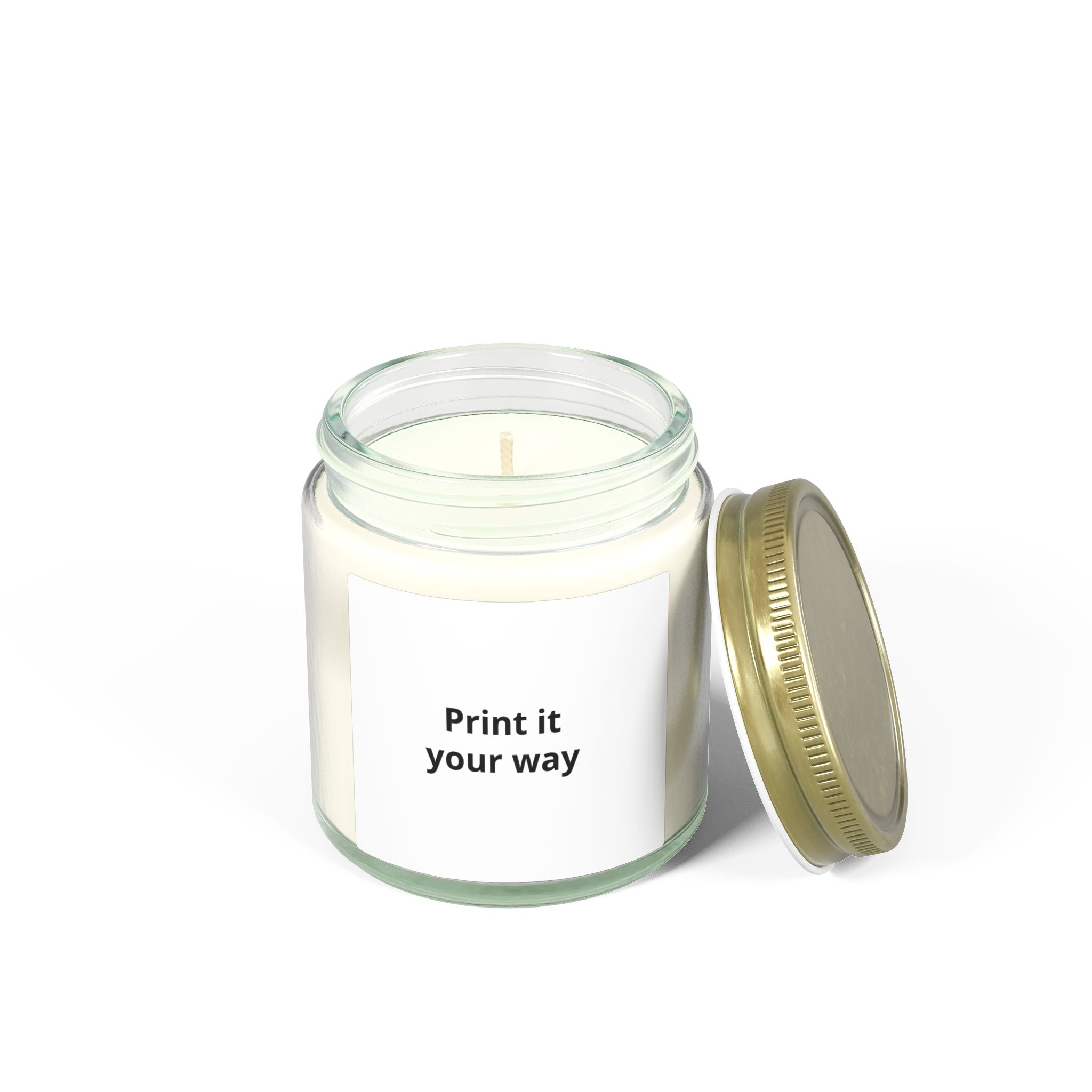 Coconut Apricot Scented Candle Candle | Soy Wax Jar 4oz 9oz