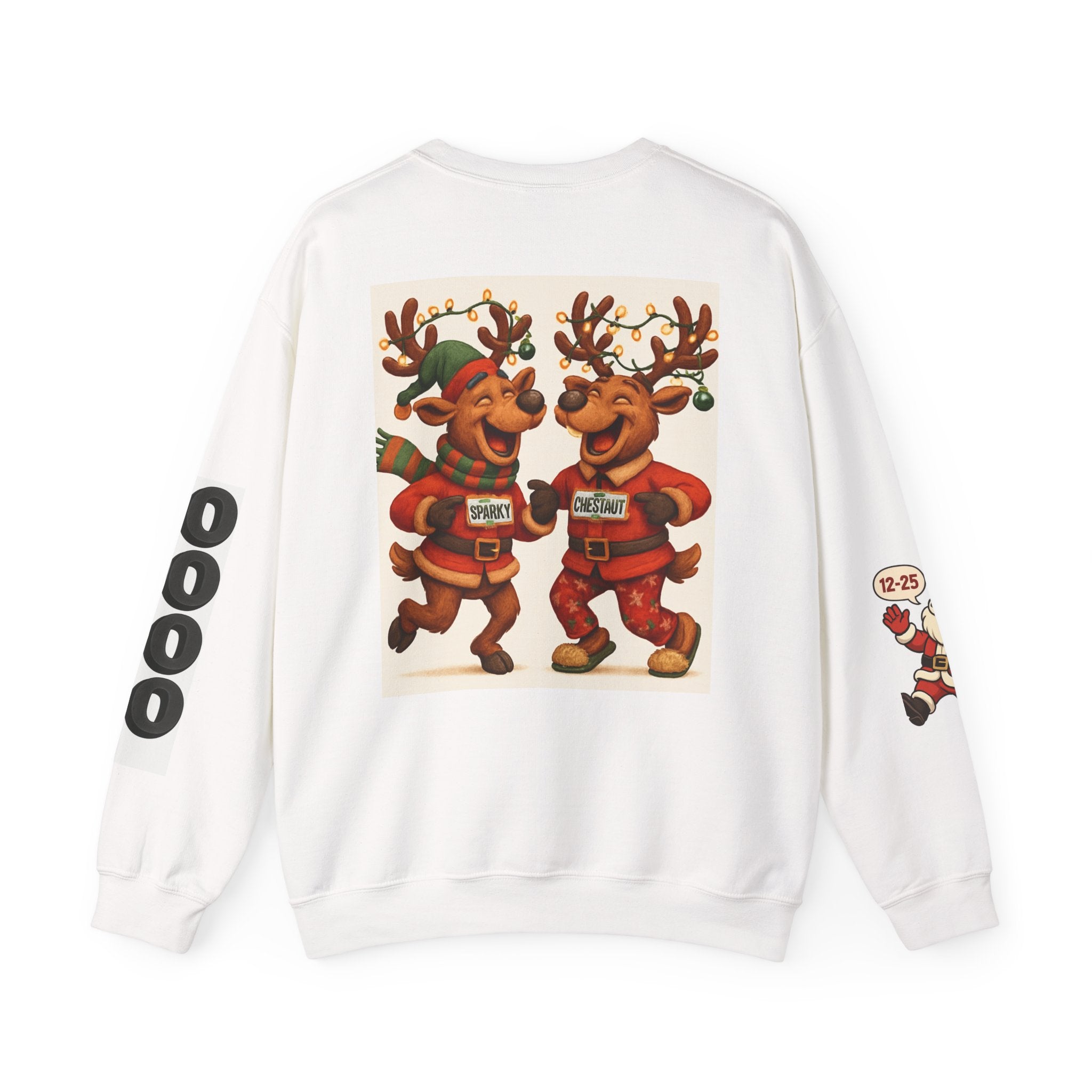 Ugly But Festive Reindeer Sweatshirt — "Sleigh My Name" Holiday Crewneck