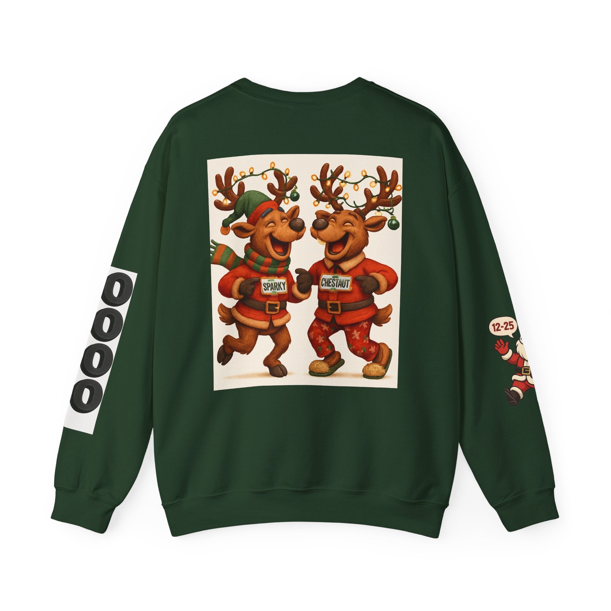 Ugly But Festive Reindeer Sweatshirt — "Sleigh My Name" Holiday Crewneck