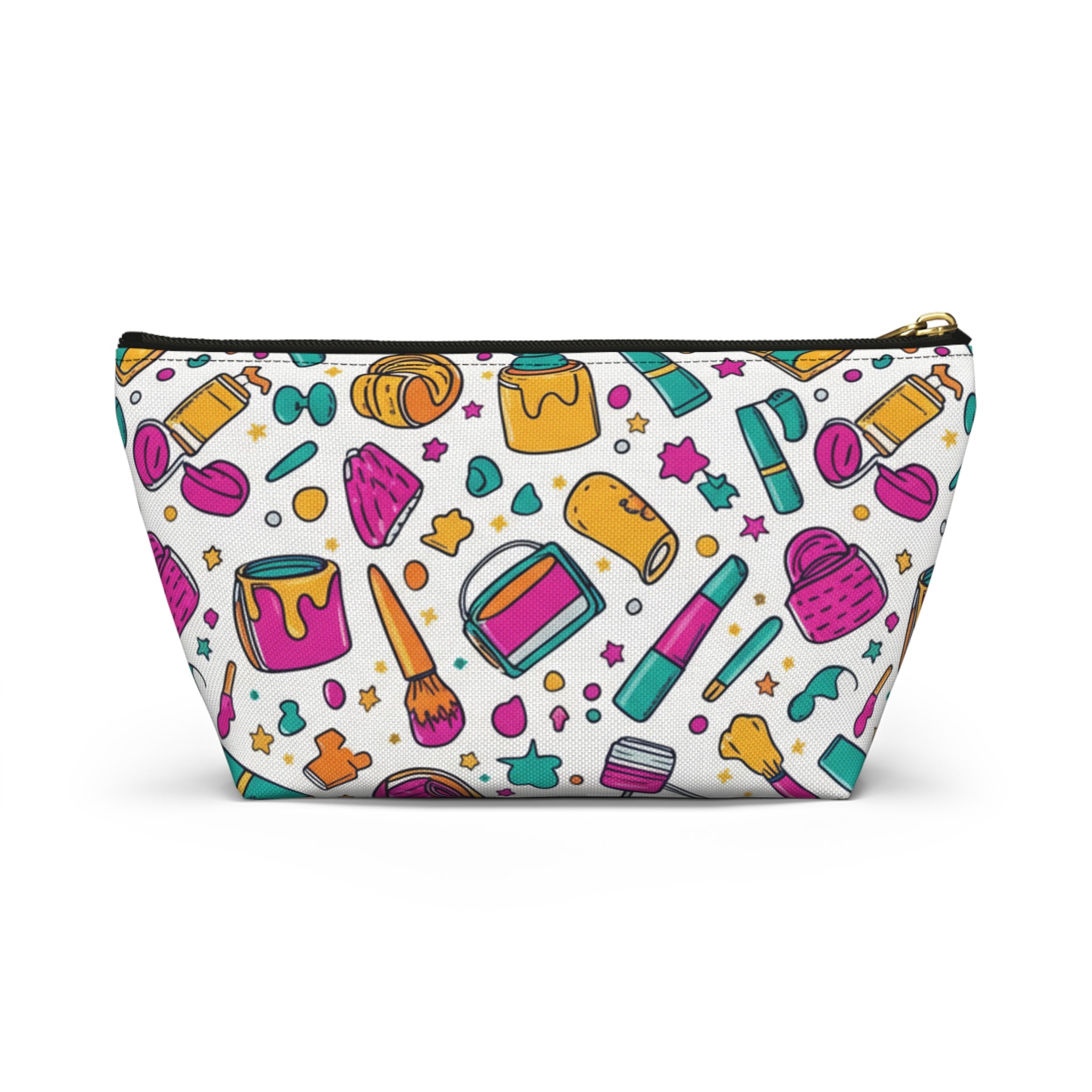 Makeup Cosmetic Bag — Colorful Beauty Tools Pattern Accessory Pouch