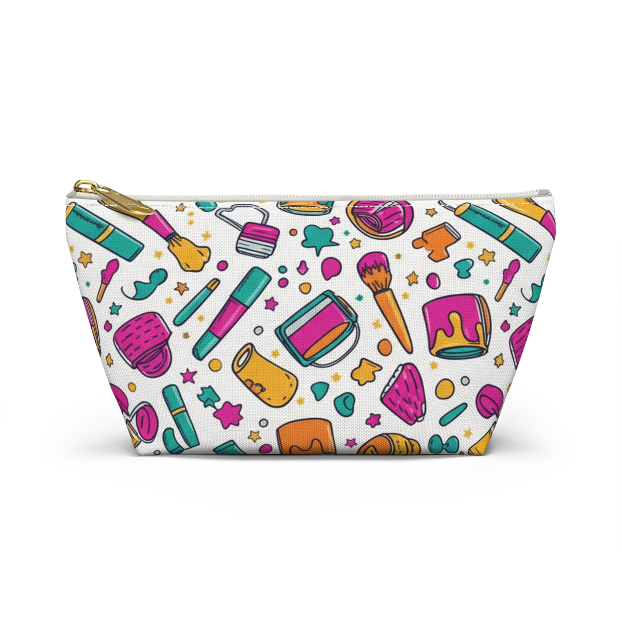 Makeup Cosmetic Bag — Colorful Beauty Tools Pattern Accessory Pouch