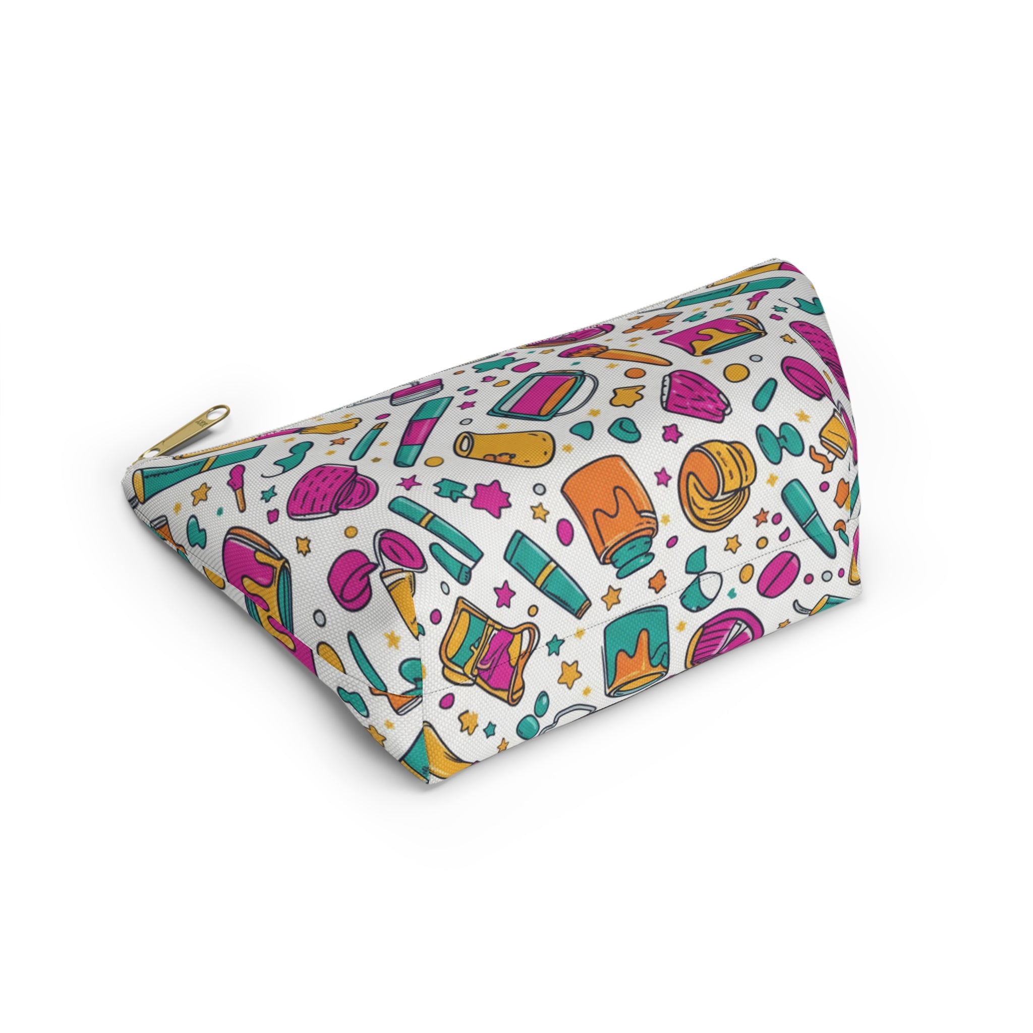 Makeup Cosmetic Bag — Colorful Beauty Tools Pattern Accessory Pouch