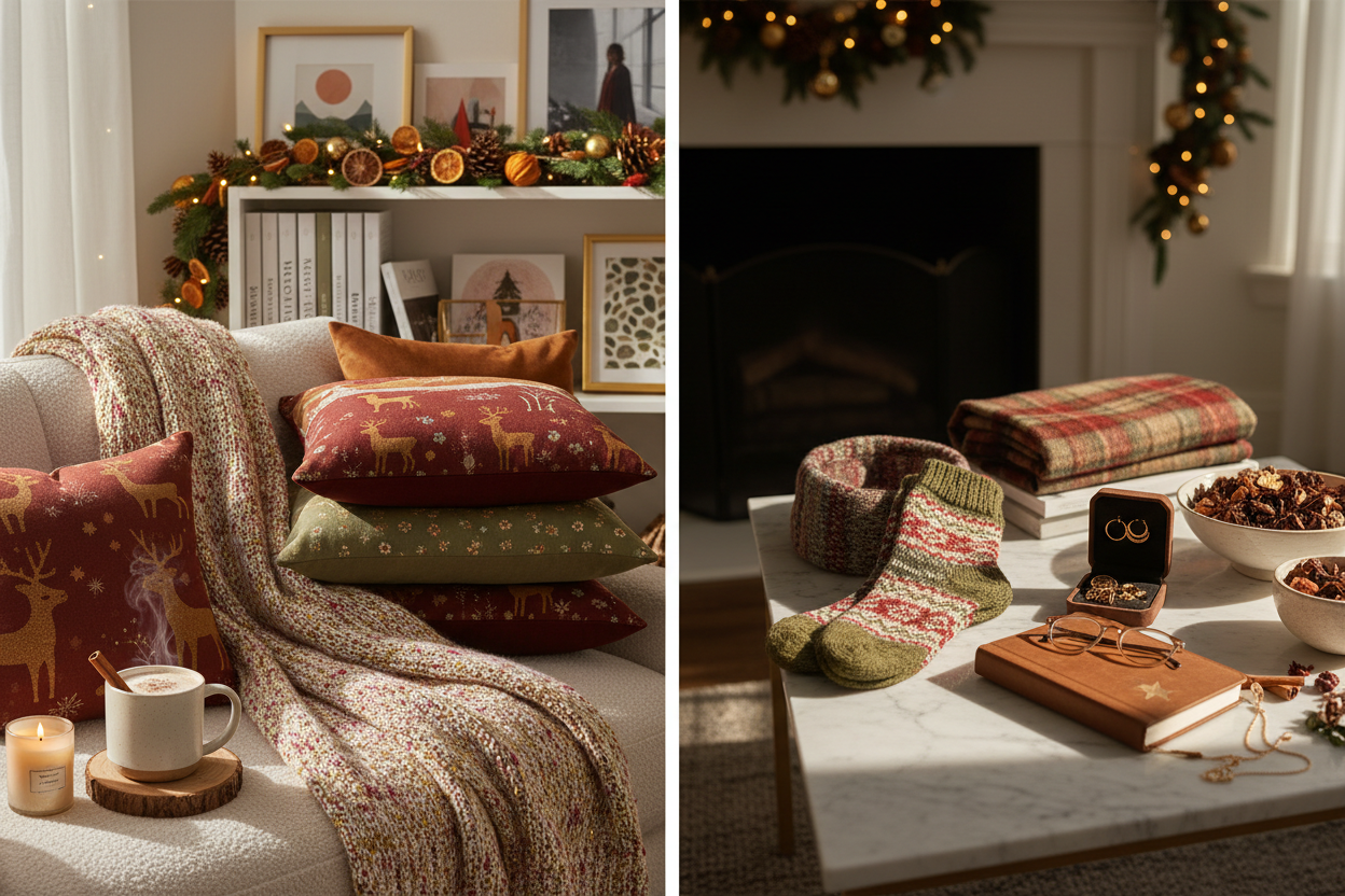 Cozy home goods showcase